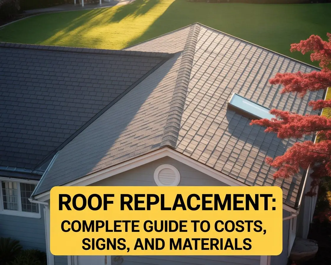 a newly replaced roof