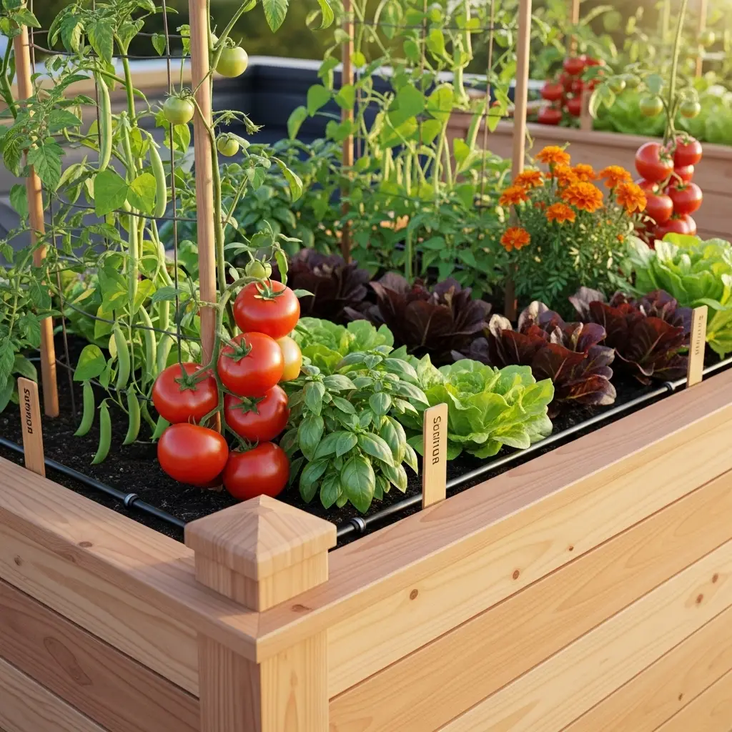 Rooftop Garden Vegetables Planter Boxes