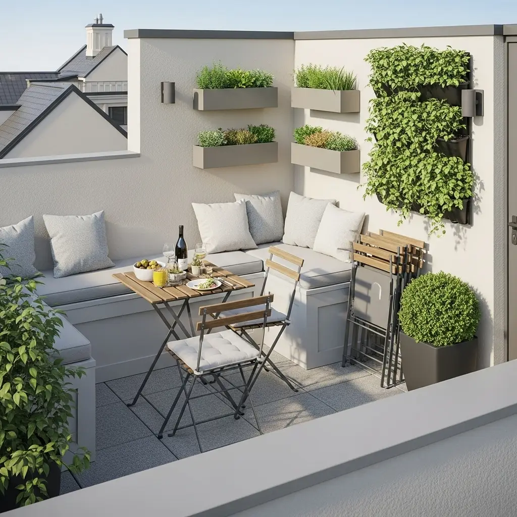 Rooftop Patio Design Small Space