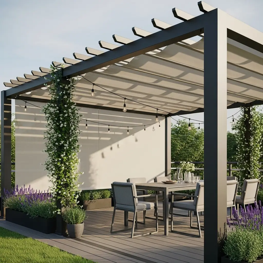Rooftop Deck Pergola Cover