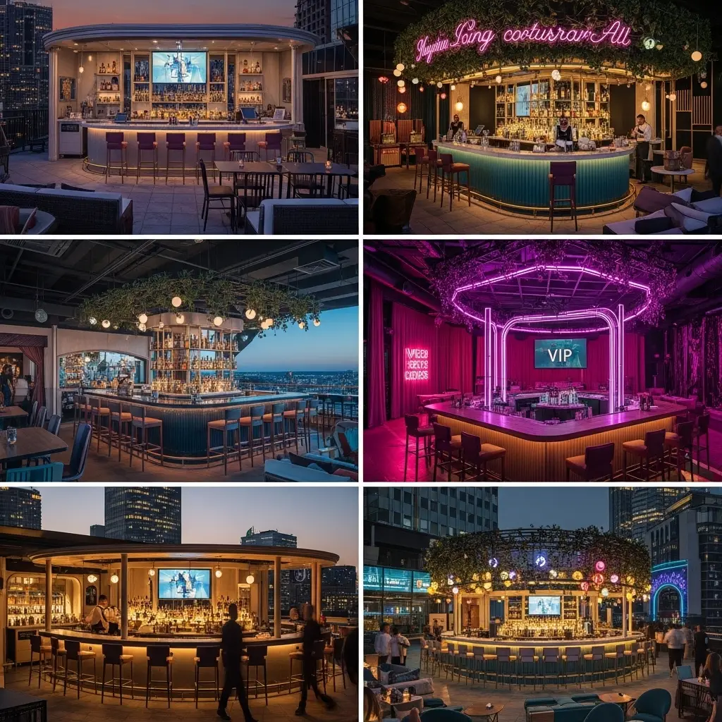Top 19 Rooftop Bar Design Ideas