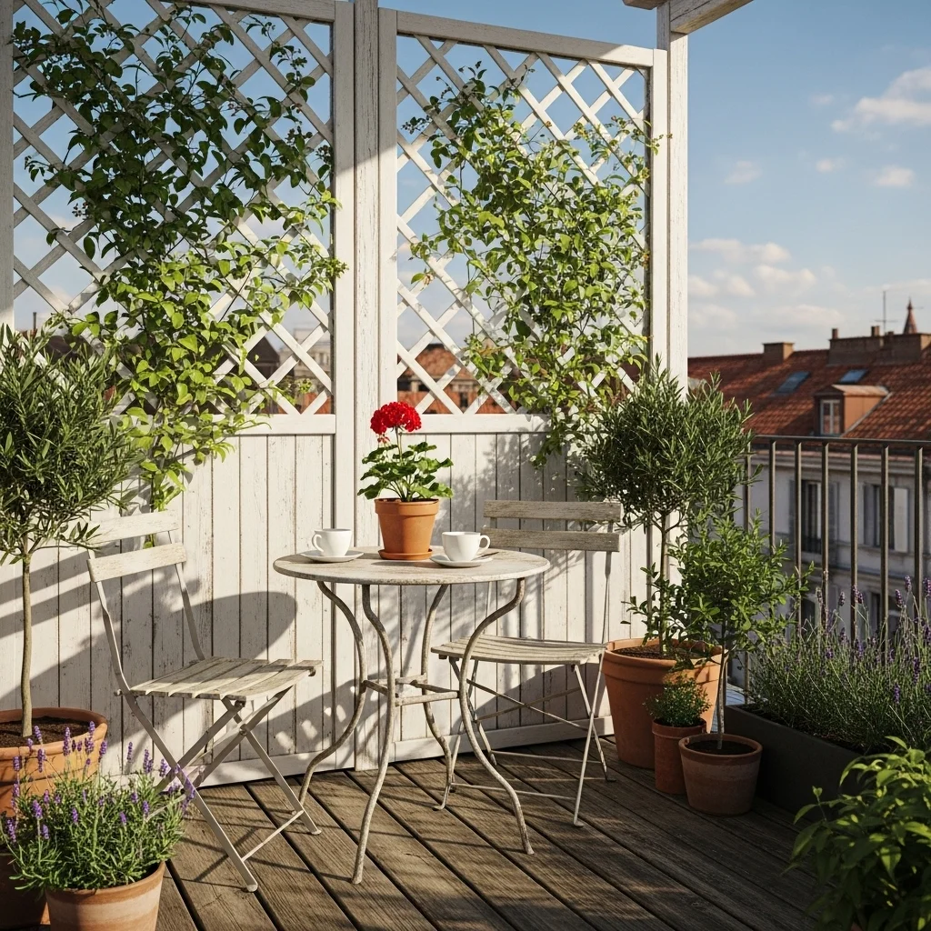 Discover 17 Rooftop Deck Privacy Screens for Urban Oases 13 12. Classic Lattice Panels (with or without climbers)