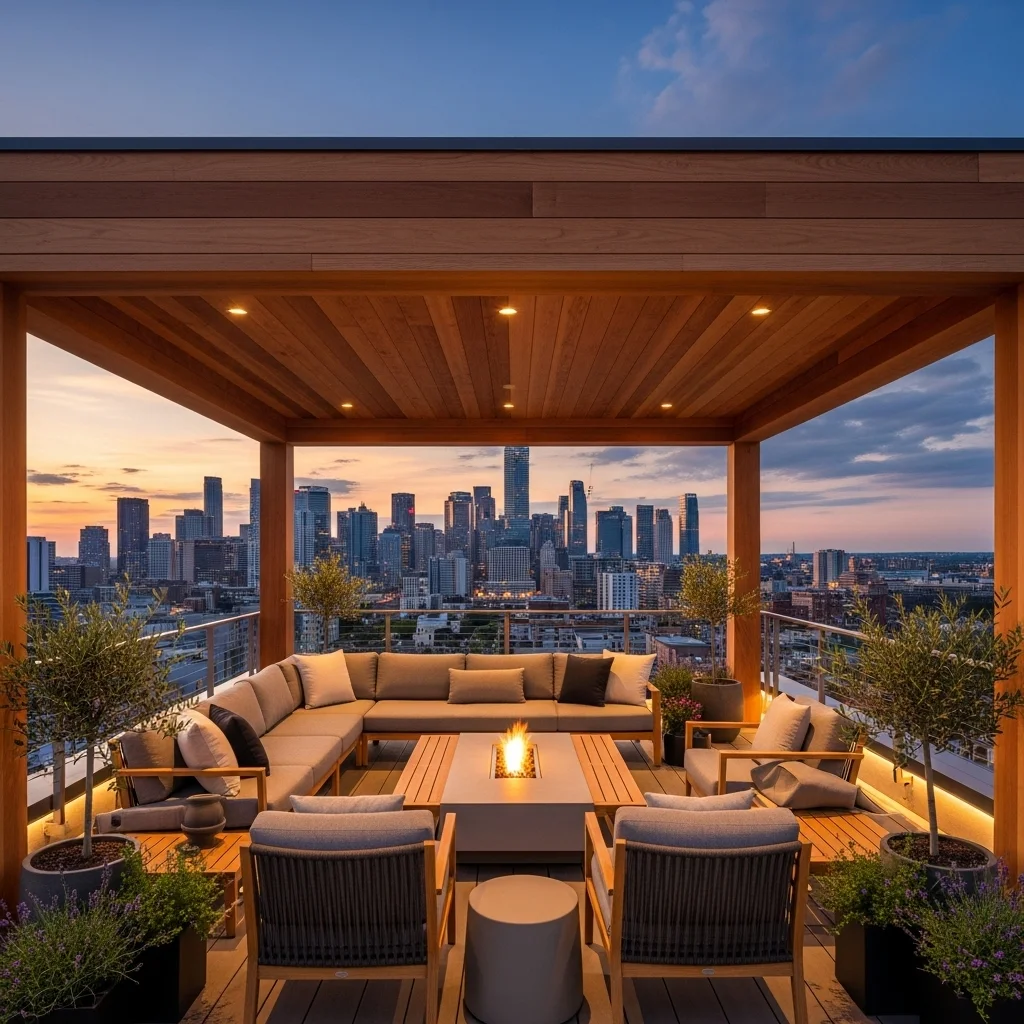 10. Custom Solid Wood Roof