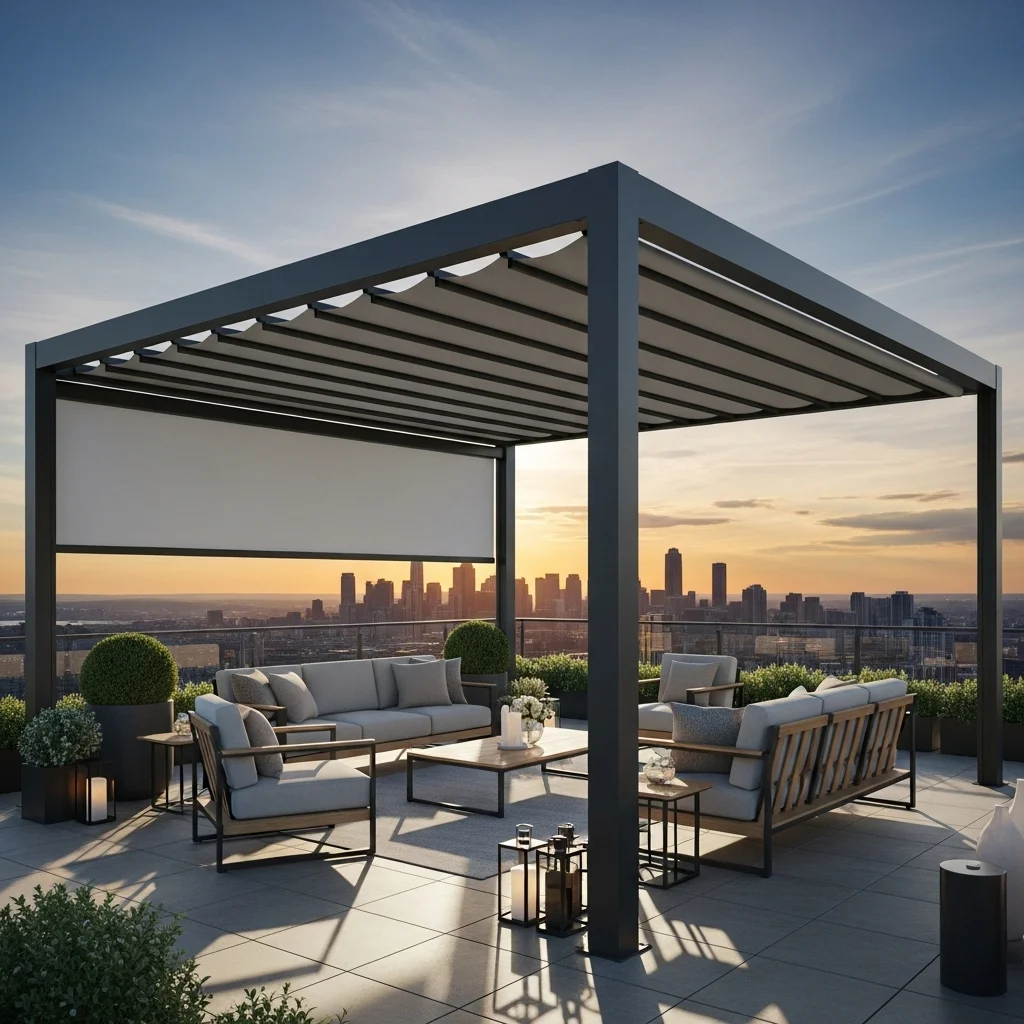 14. Motorized Retractable Awning System