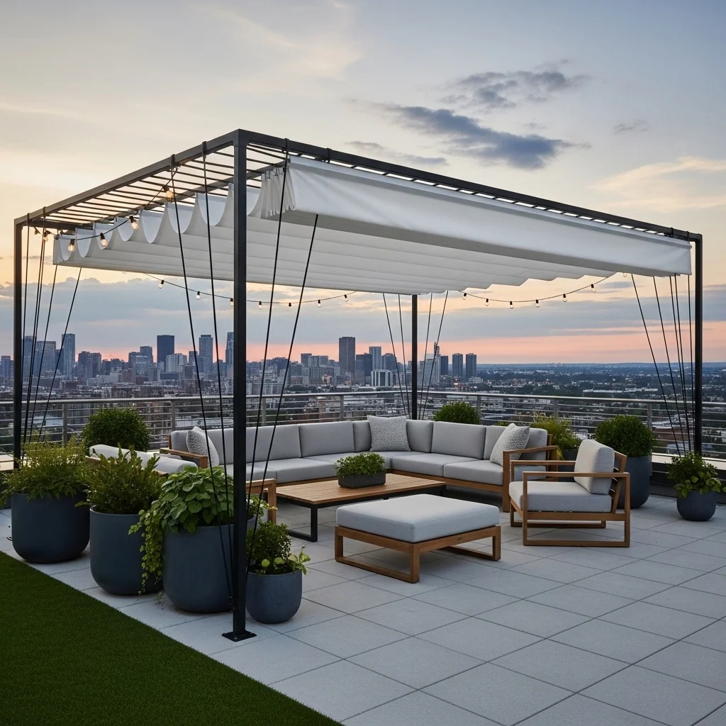 1. Retractable Fabric Canopy