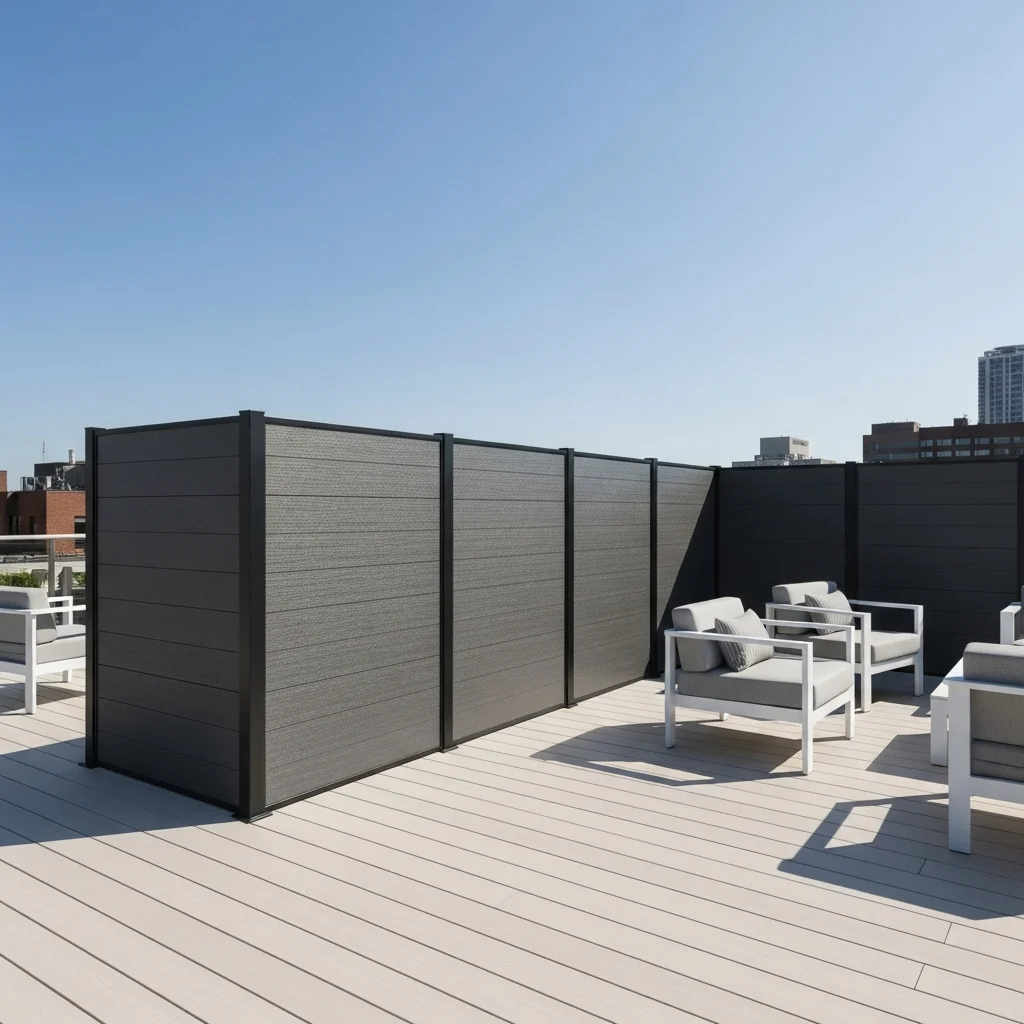 Discover 17 Rooftop Deck Privacy Screens for Urban Oases 18 17. Sleek Modular Composite Panels
