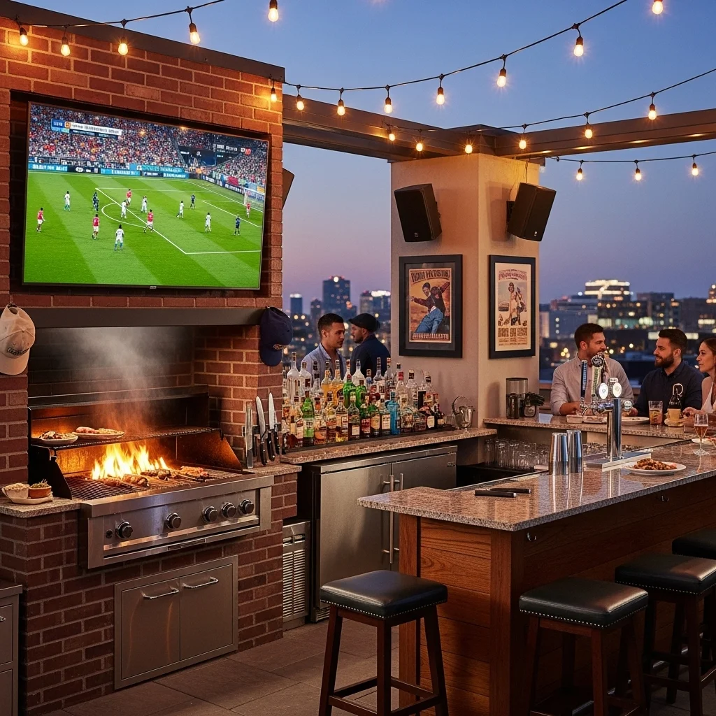 7. Sports Bar Rooftop Grill