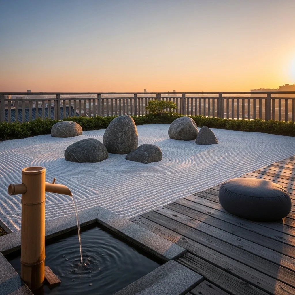 Explore 19 Practical Rooftop Deck Ideas to Elevate Your Home 11 10. Zen Meditation Space