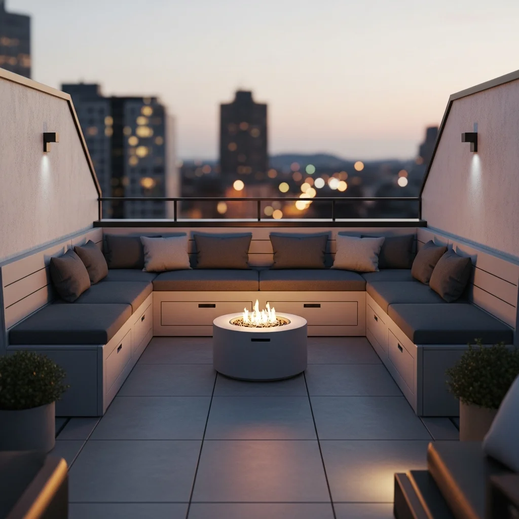 2. Built-in Seating with Storage