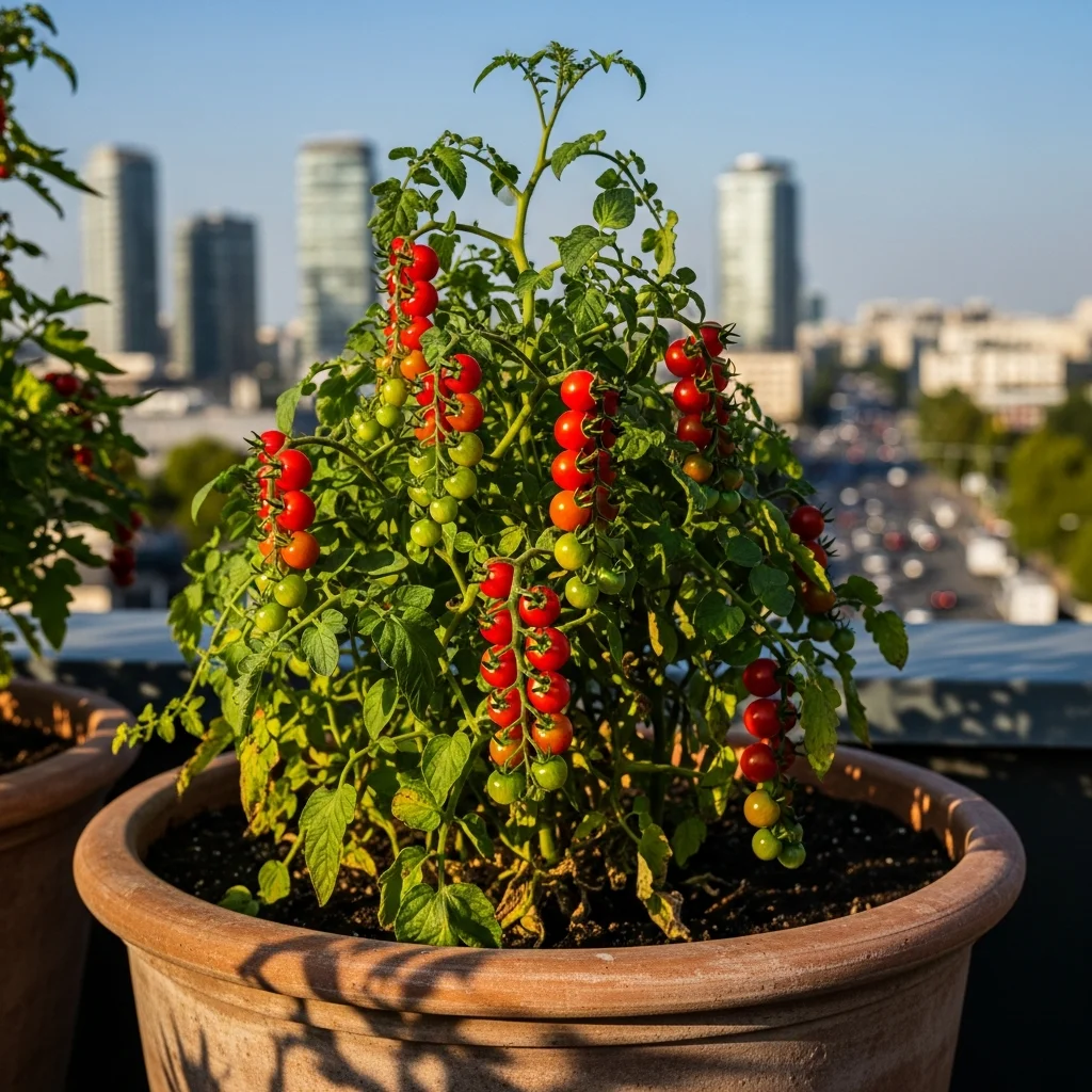 6. Cherry Tomatoes (Dwarf Varieties)