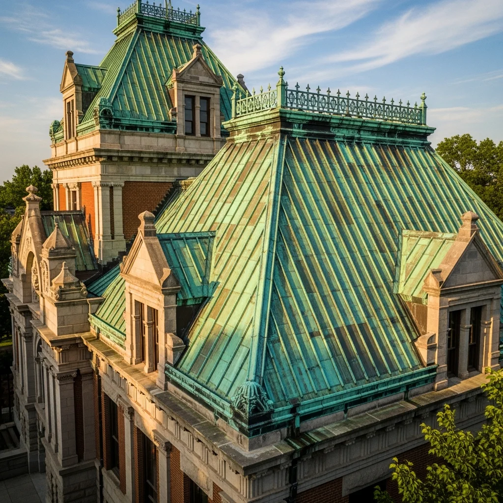 5. Copper Roofing