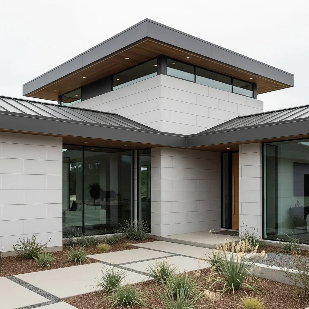 14. Flat Panel Metal Roofing