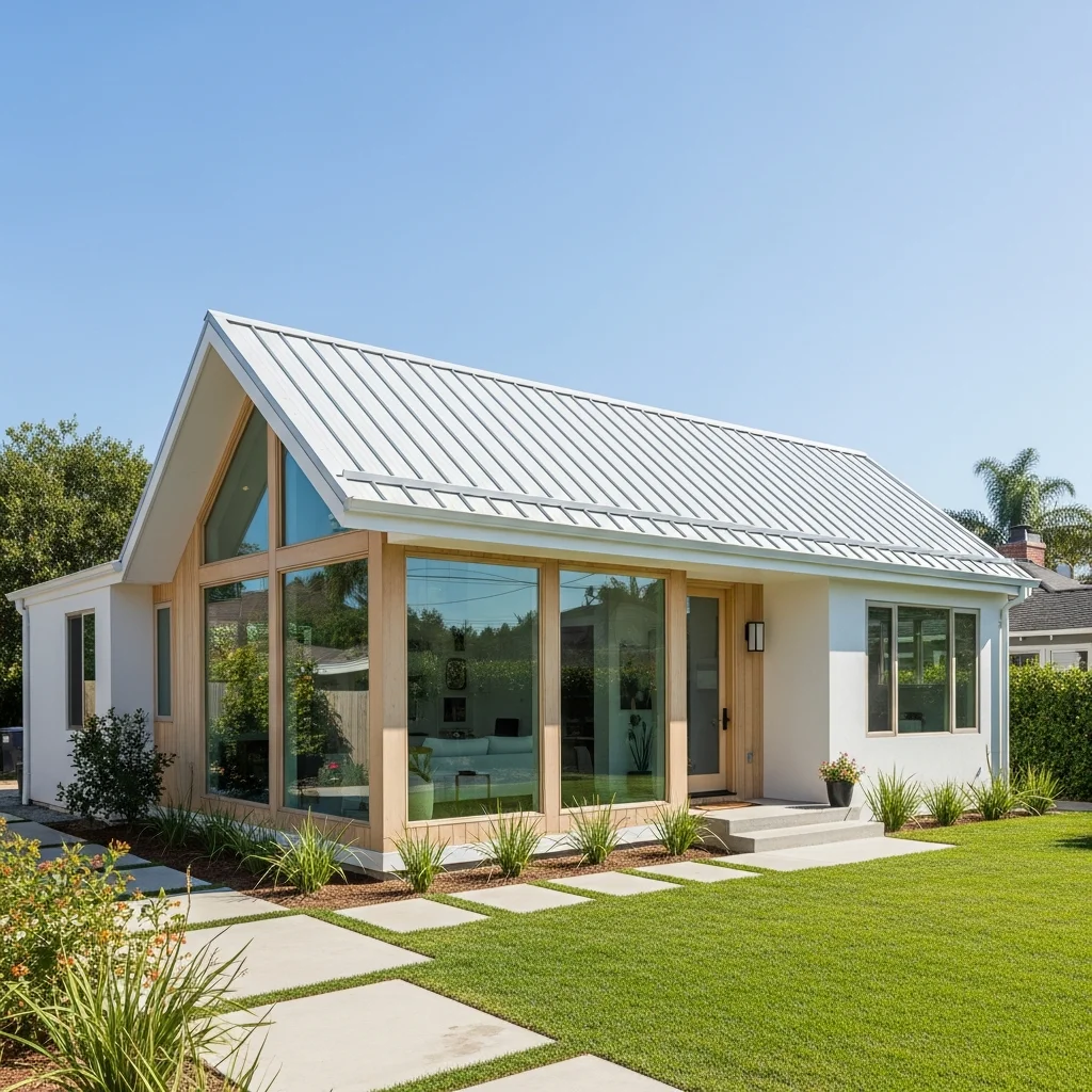 Top 23 Affordable Metal Roofing Ideas for Every Homeowner 5 4. Fluted Metal Panels