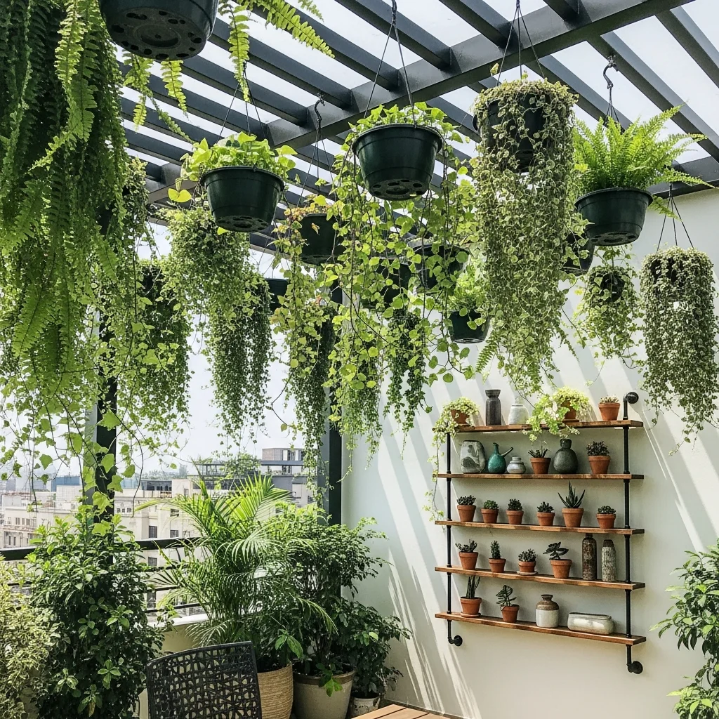 15. Hanging Planters & Shelves