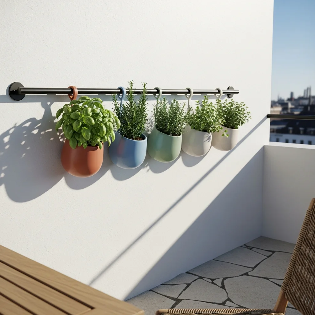 7. Hanging Wall Planters (Individual Pots)
