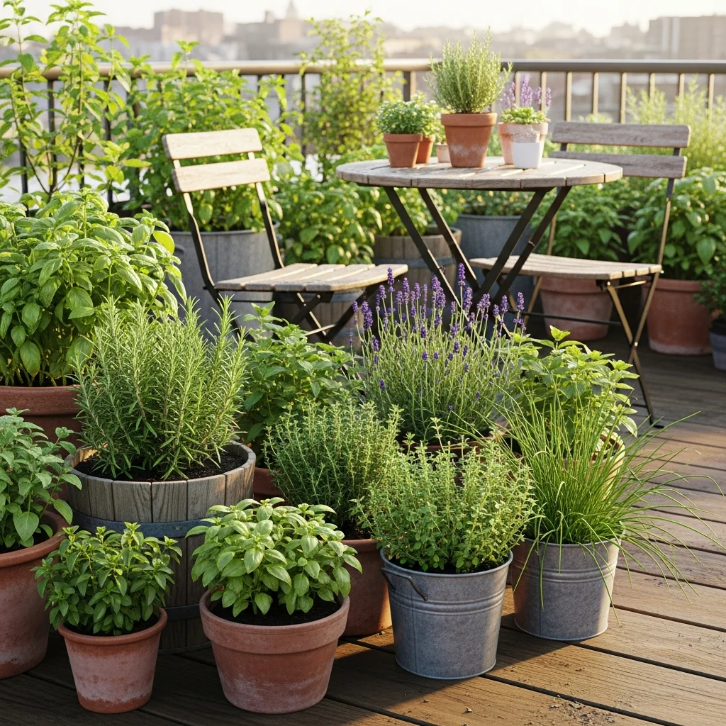 11. Herb Garden Haven Rooftop
