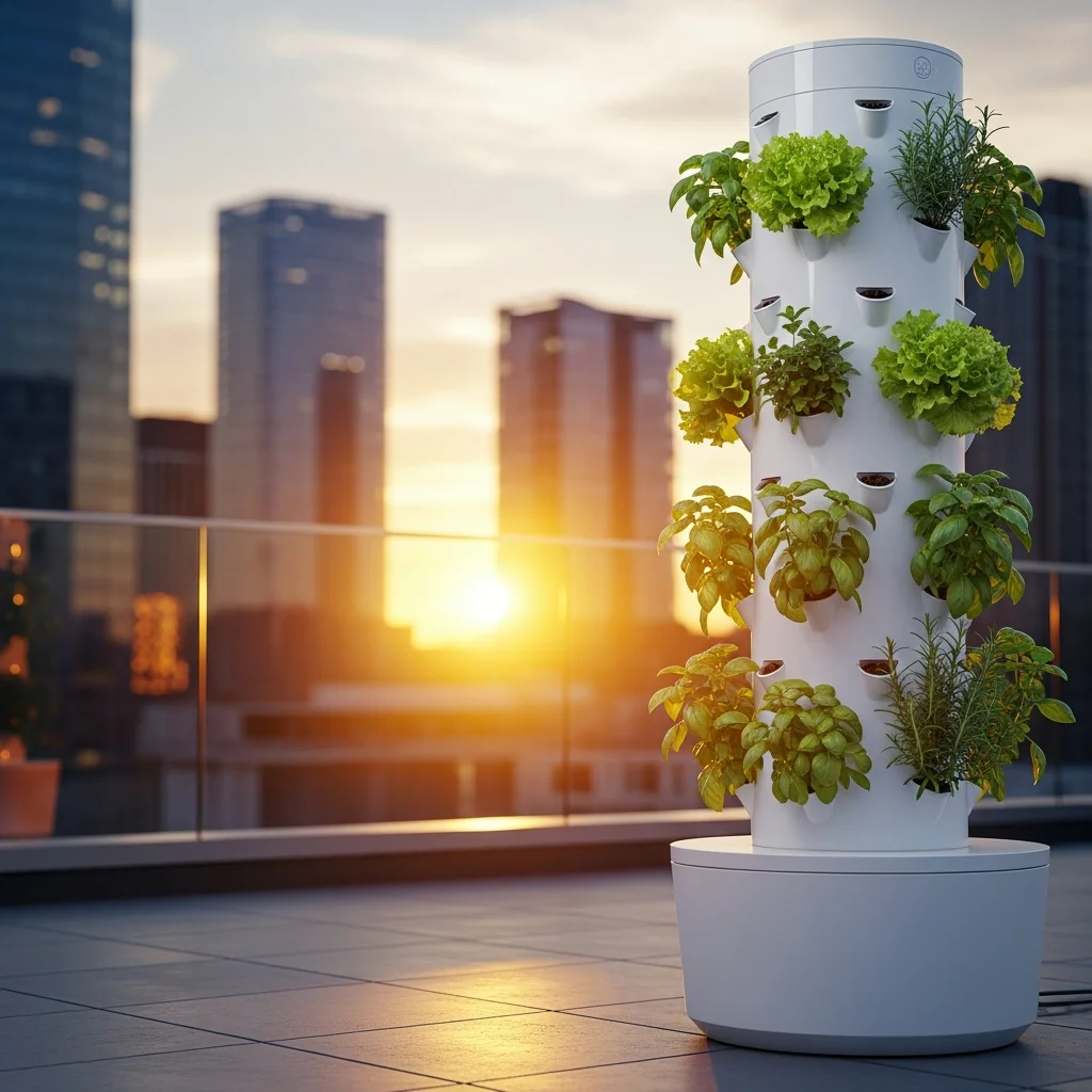 14. Hydroponic Tower Gardens