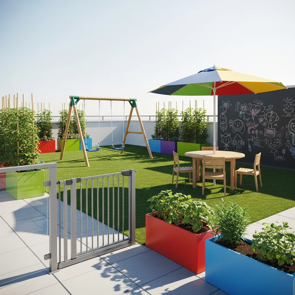 16. Kid-Friendly Fun Rooftop