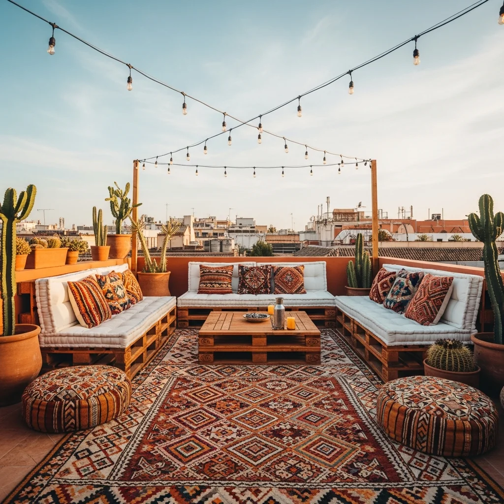 14. Low-Profile Pallet Seating