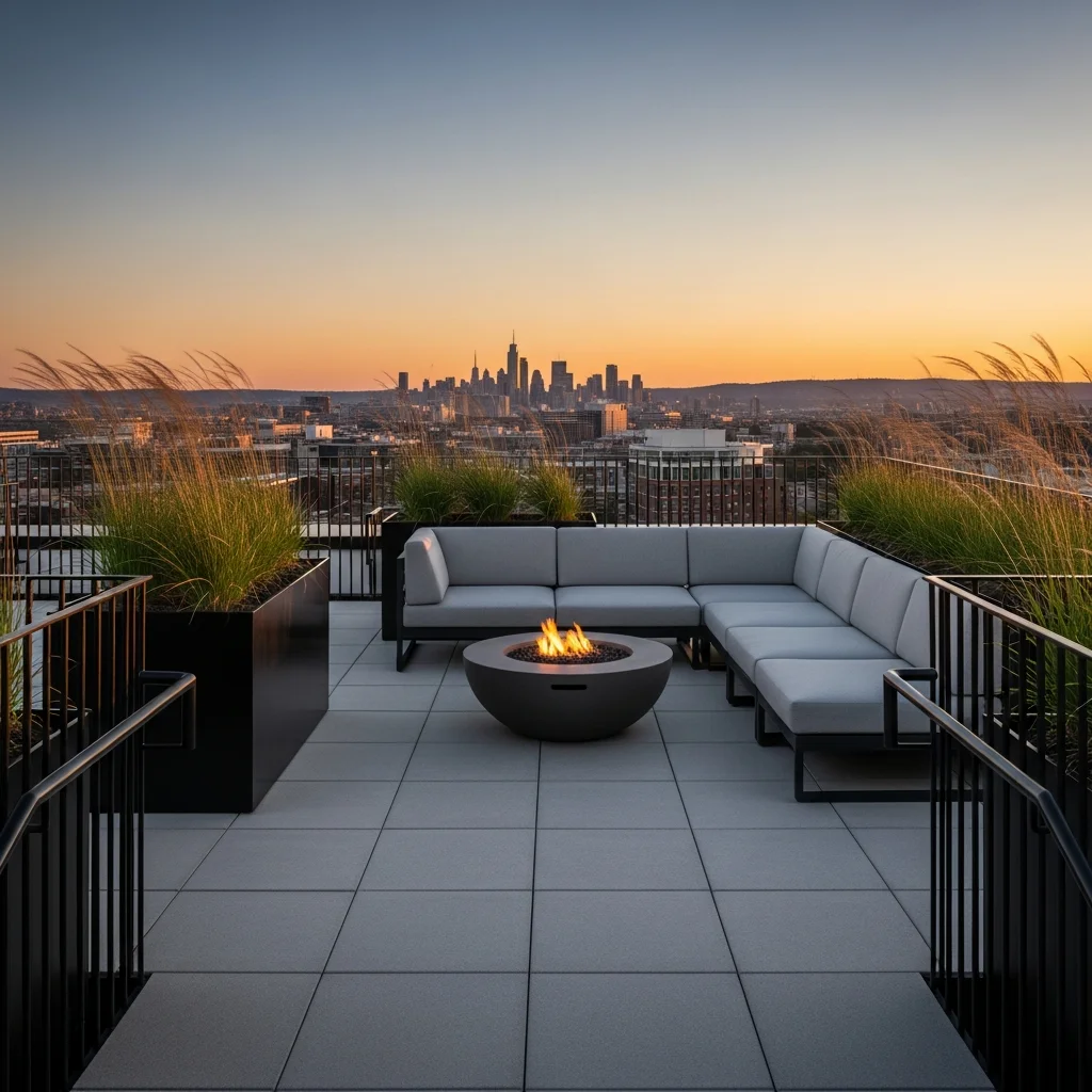 19 Breathtaking Rooftop Garden Deck Designs for Every Style 8 7. Modern Minimalist Deck