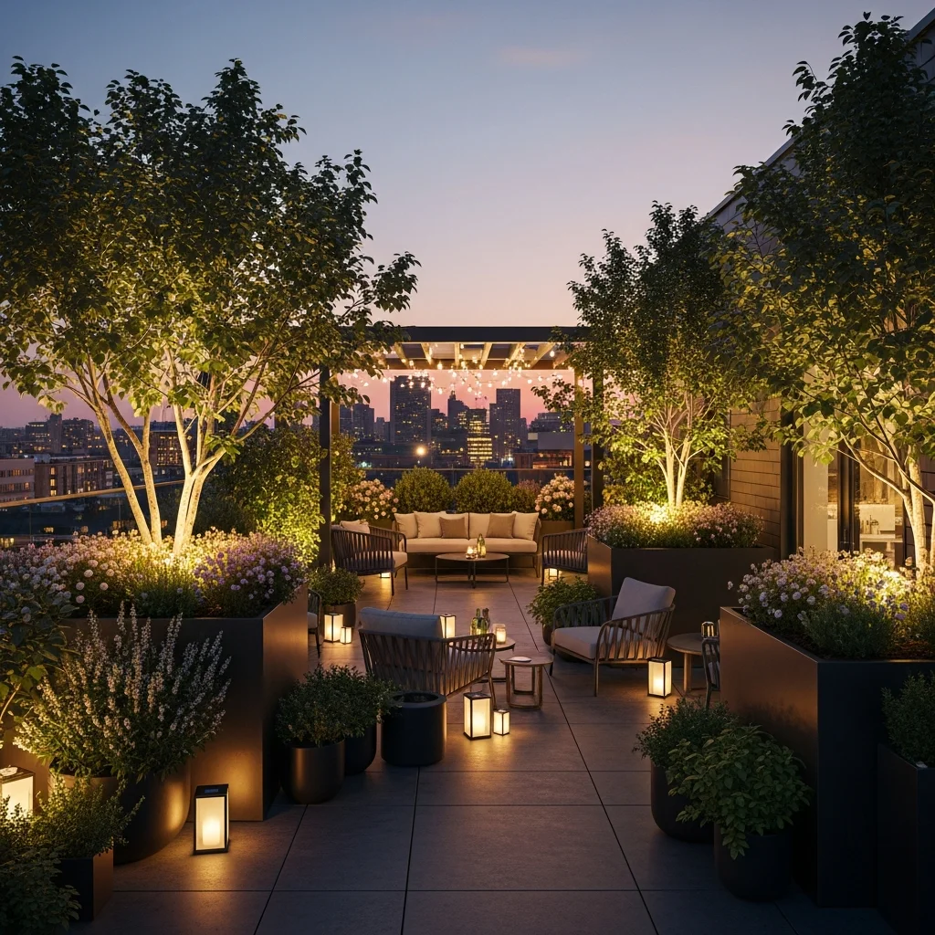 14. Night-Lit Botanical Wonderland