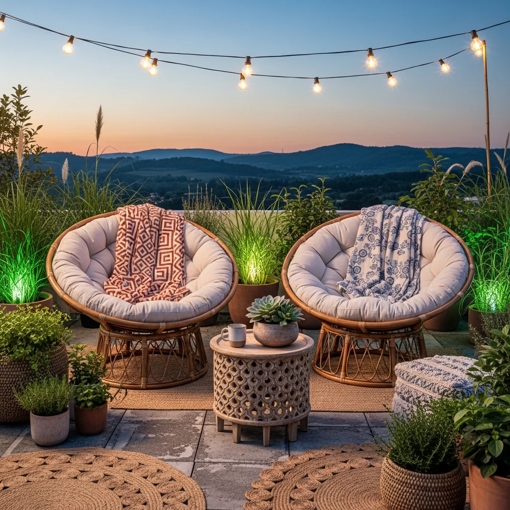 16. Oversized Papasan Chairs