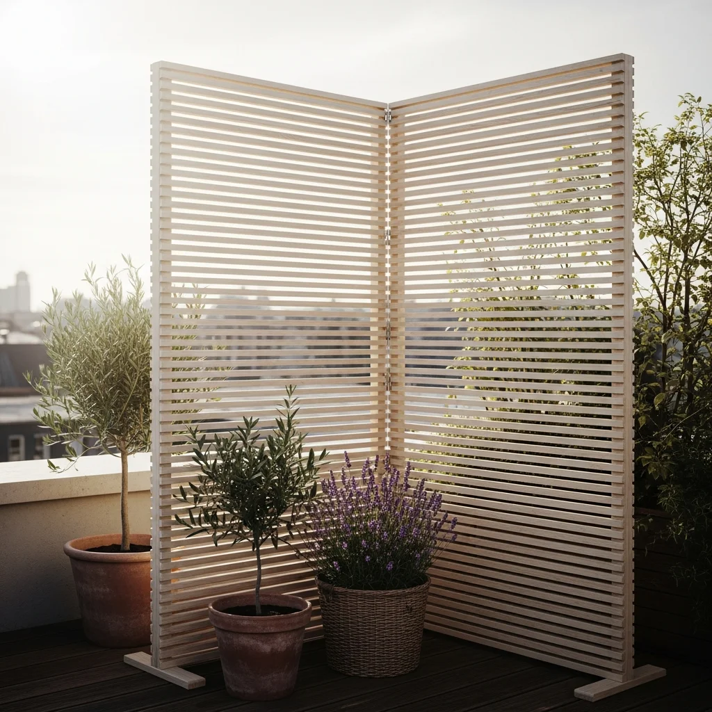 Top 17 Rooftop Garden Design Ideas for small Spaces! 11 11. Portable Privacy Screens