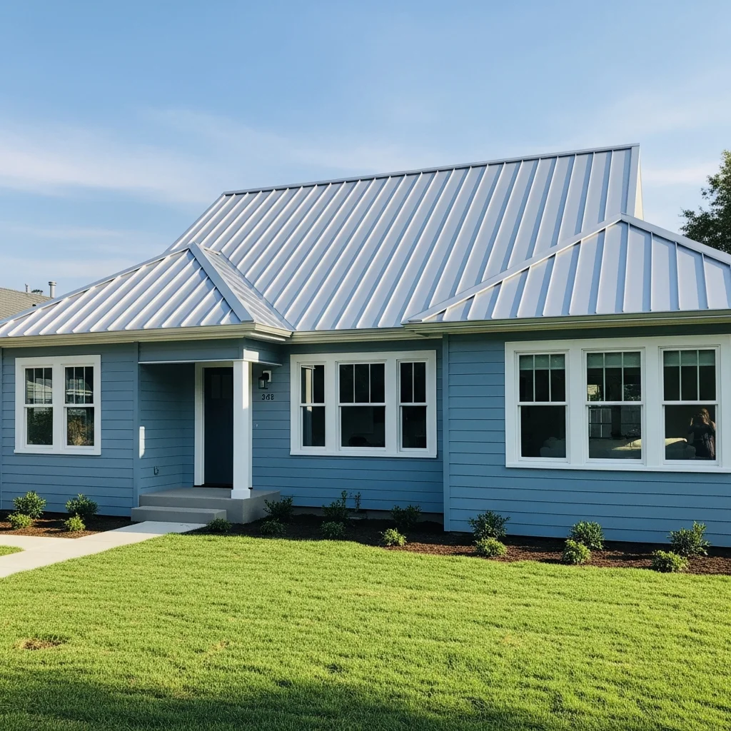 16. Post-War Bungalow's Sleek Silver Update