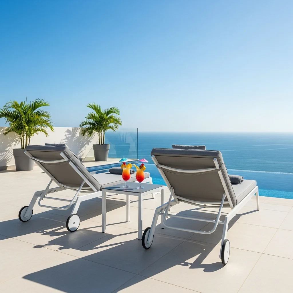 13. Reclining Chaise Lounges