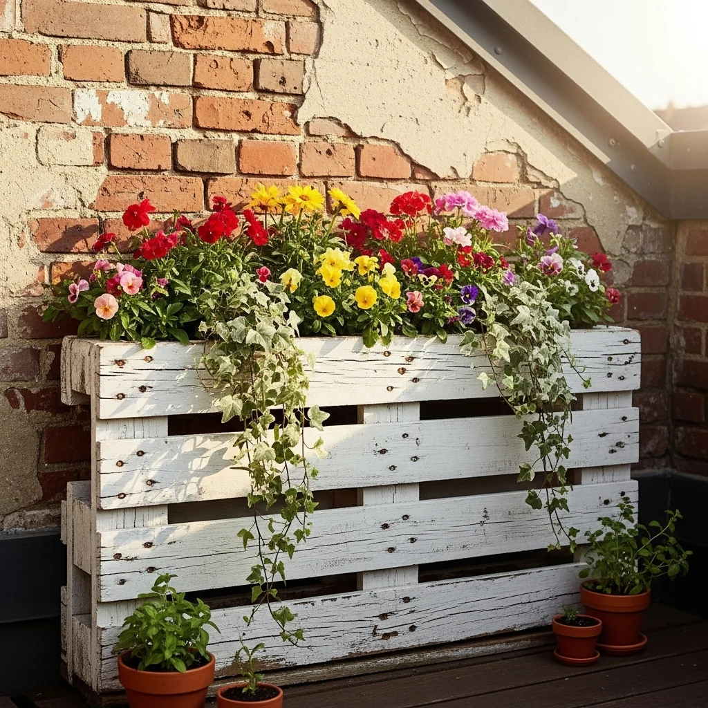 6. Recycled Pallet Planters