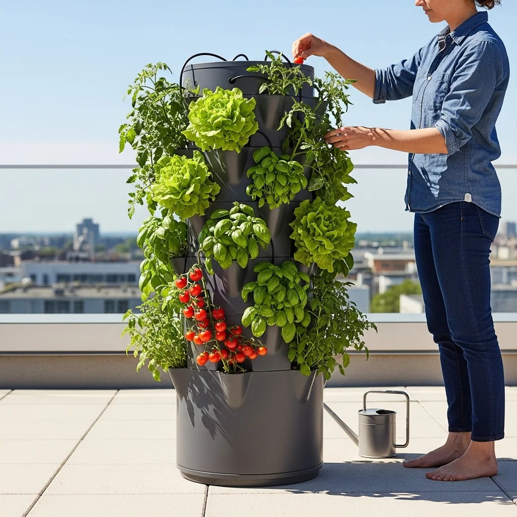 4. Self-Watering Vertical Towers