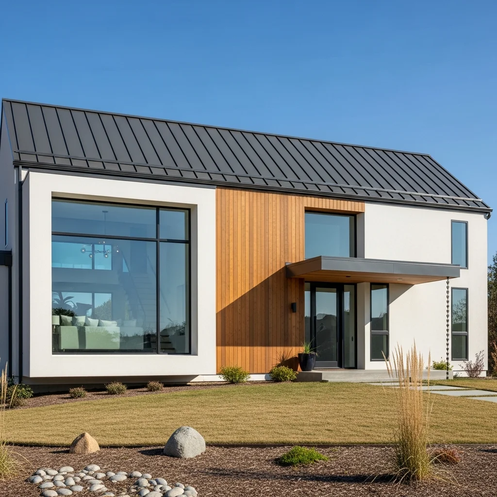 1. Sleek Standing Seam Simplicity