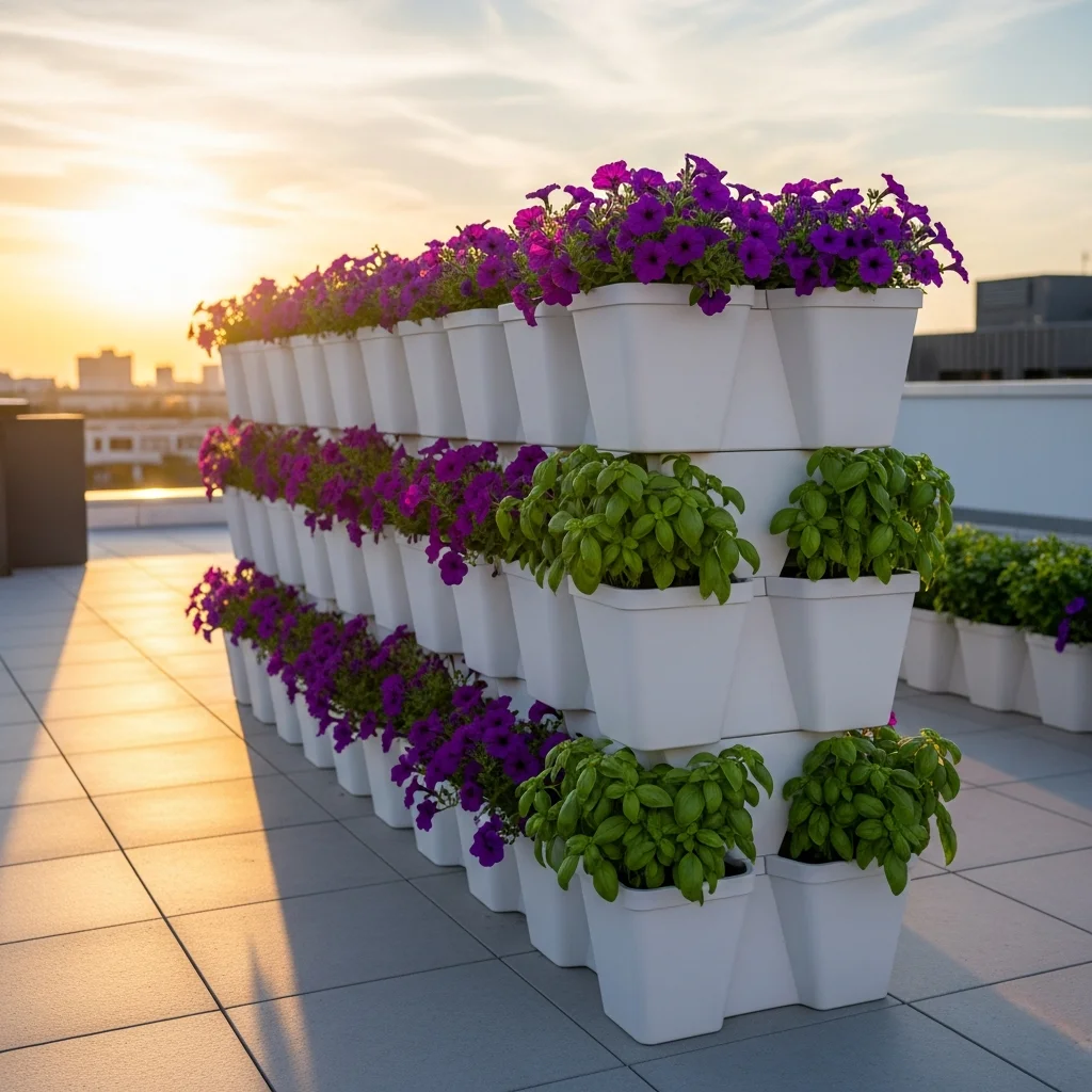 15. Stackable Planter Pots (Modular)