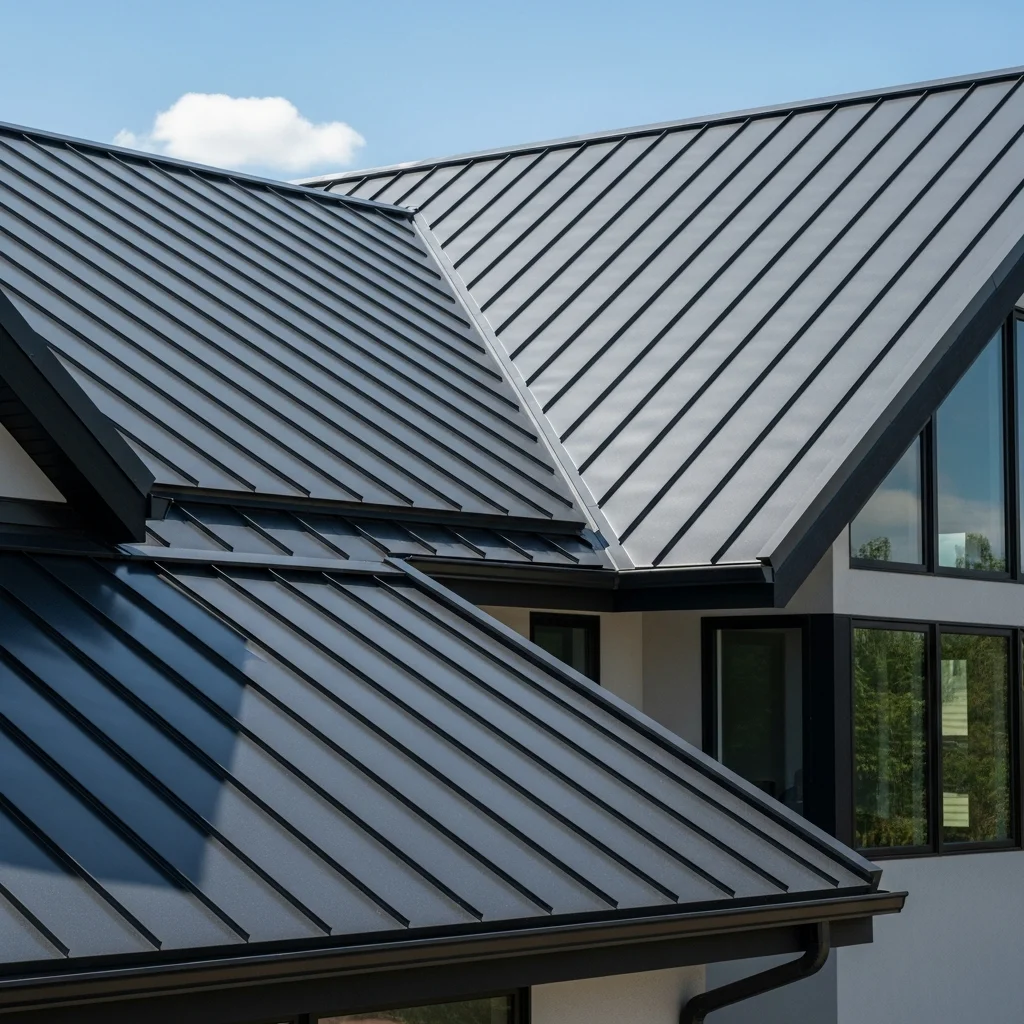 13 Stunning Modern Metal Roof Designs for Ultimate Curb Appeal 2 1. Standing Seam Metal Roof