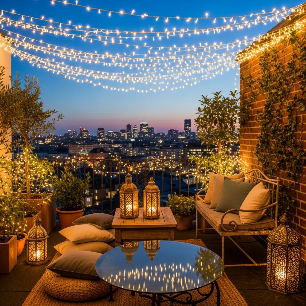 5. String Lights & Lanterns