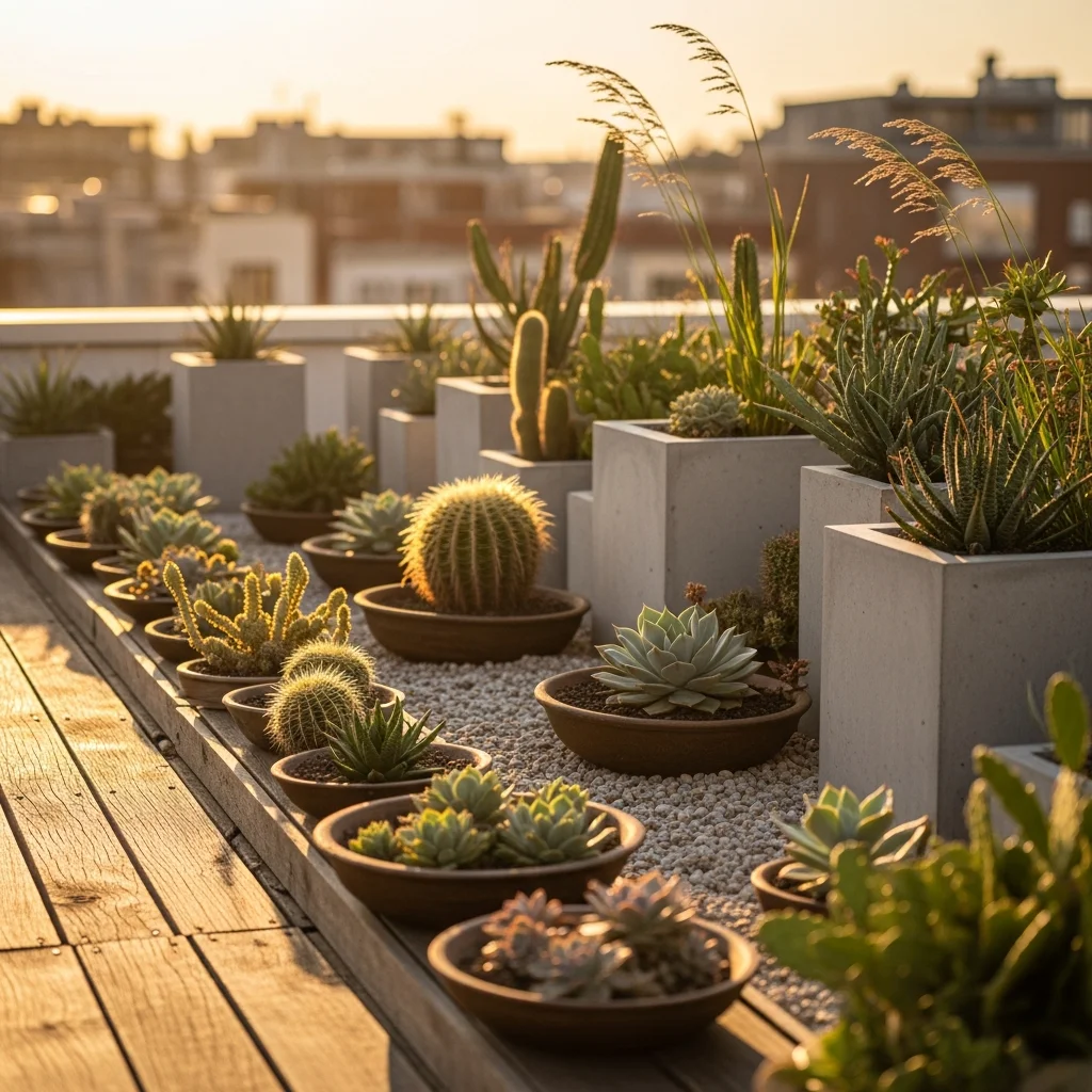 10. Succulent Serenity Rooftop