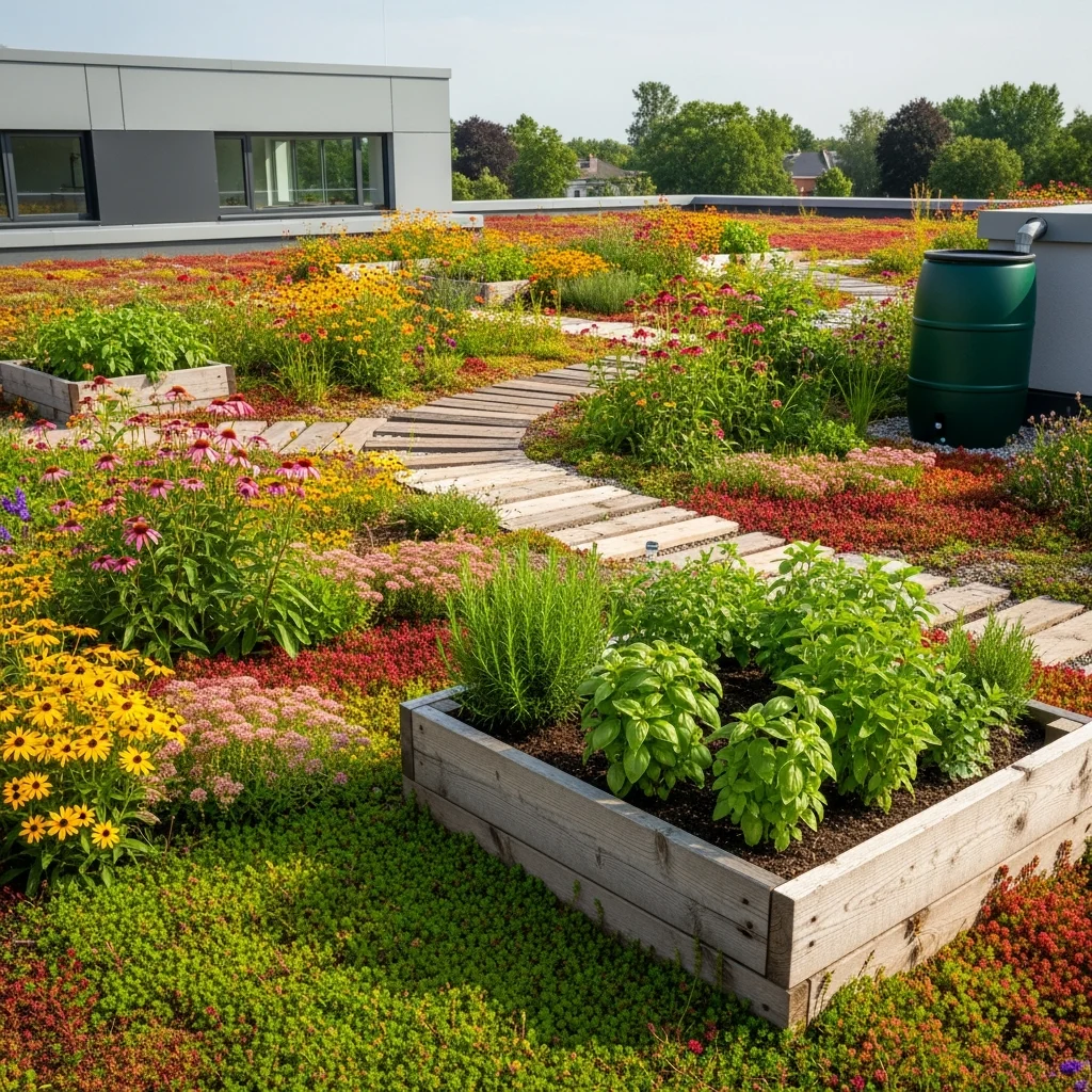 13. Sustainable Green Roof