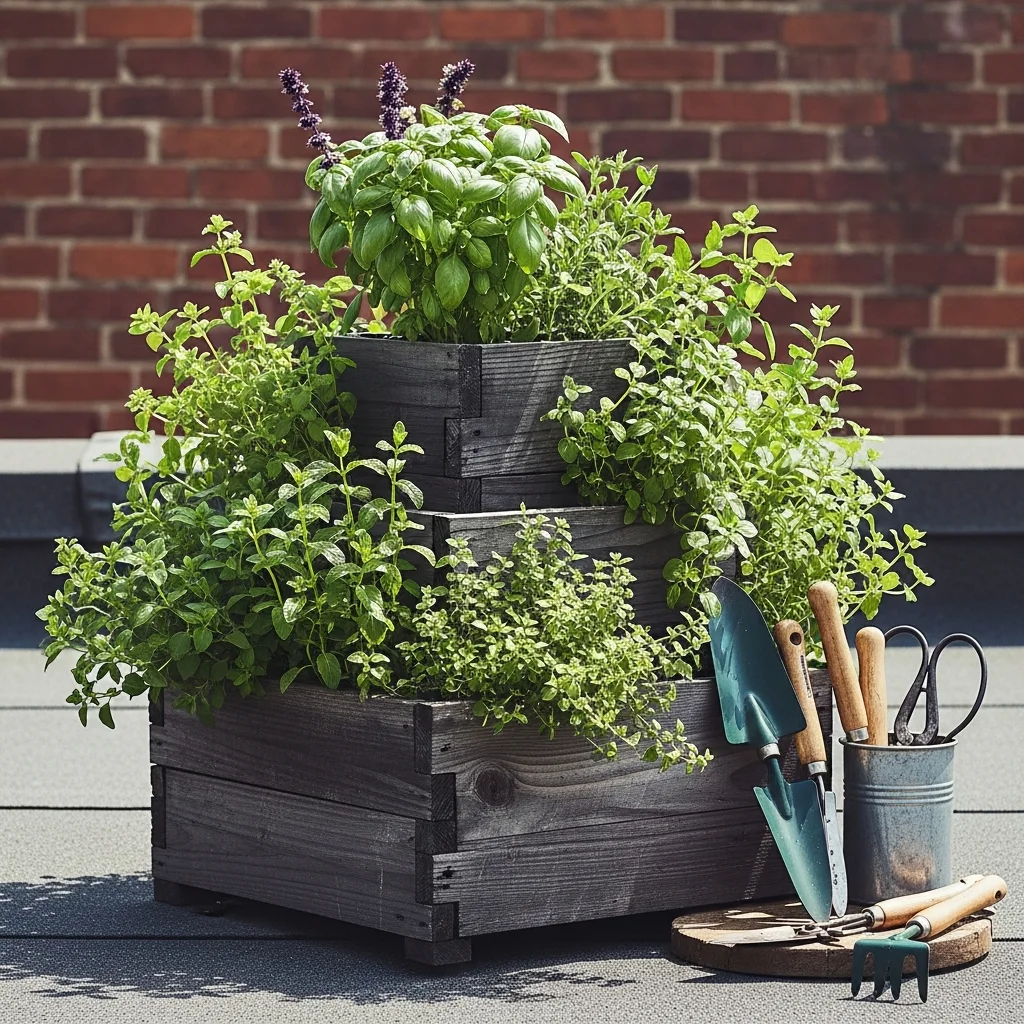 3. Tiered Herb Gardens