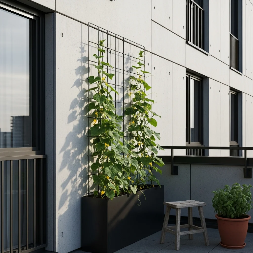 16. Trellis Planters (with climbing plants)
