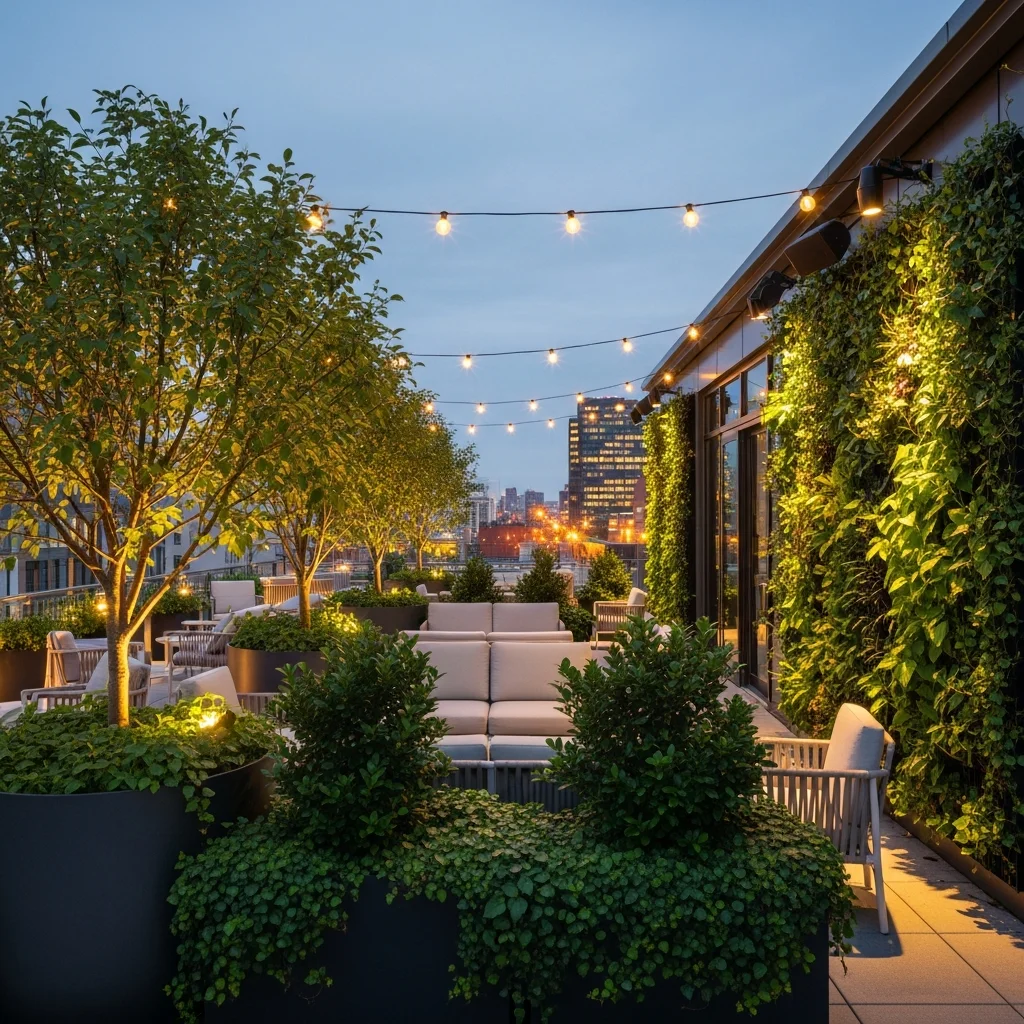 1. Urban Oasis with Lush Greenery