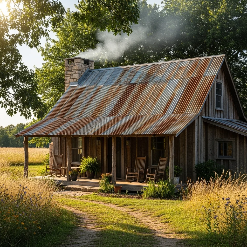 Top 23 Affordable Metal Roofing Ideas for Every Homeowner 16 15. Used/Reclaimed Metal Roofing