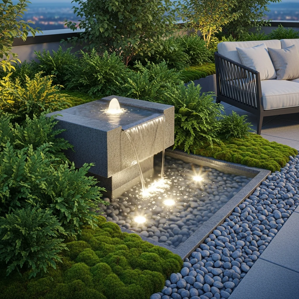 9. Water Feature Retreat Rooftop