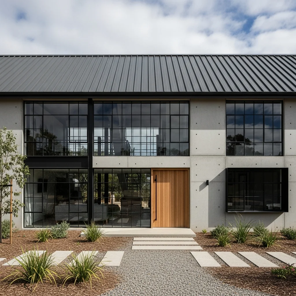 12. Wide Ribbed Panel Roofing