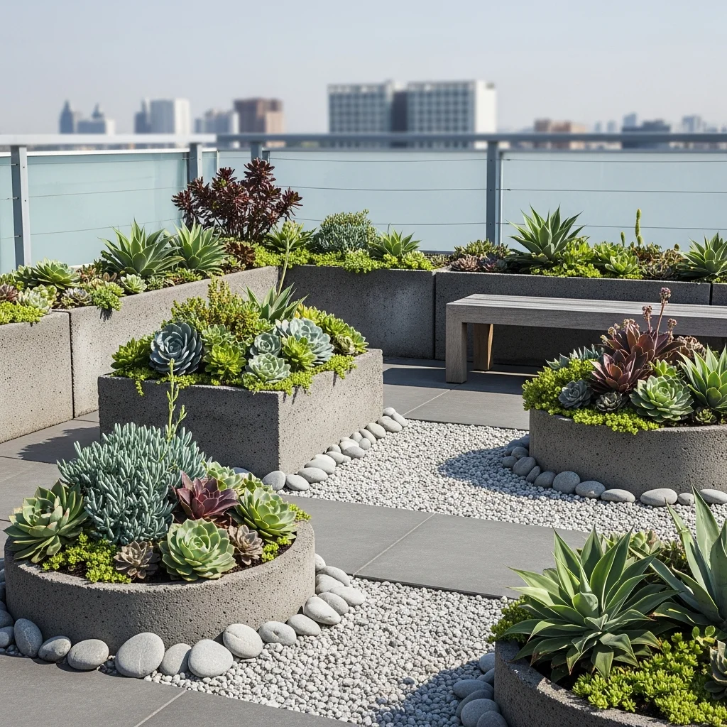 3. Zen Succulent Sanctuary
