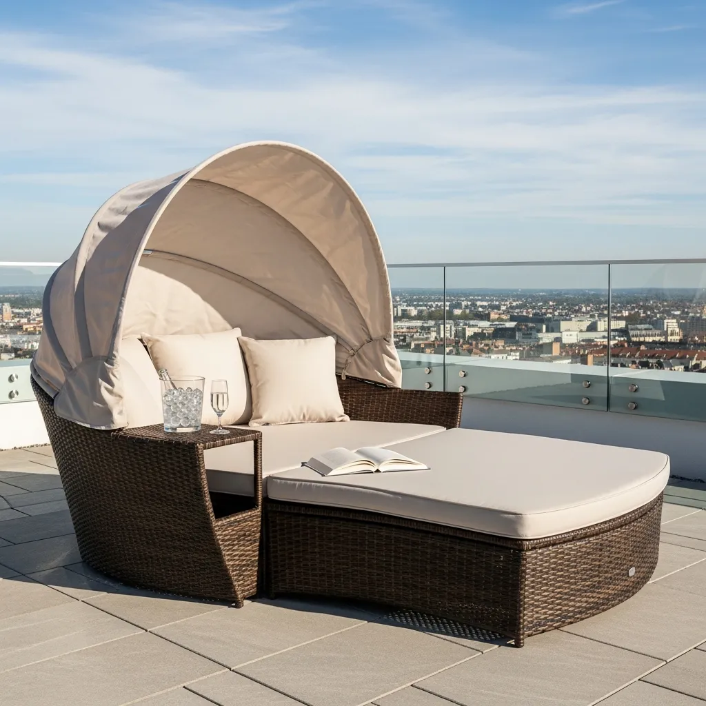 3. All-Weather Rattan Daybed