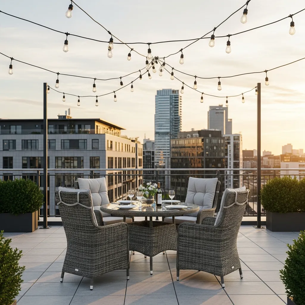 2. All-Weather Rattan Dining Set