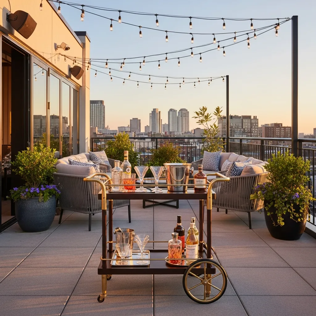 6. Bar Carts & Beverage Stations