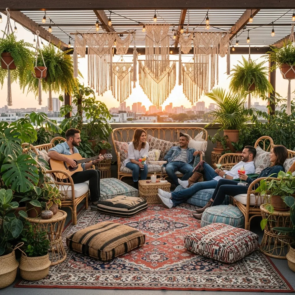 18. Boho Chic Hangout