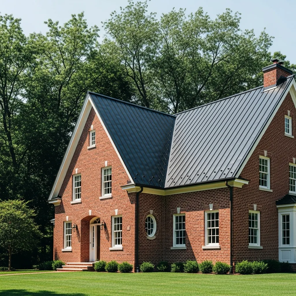 1. Classic Black and Traditional Red Brick