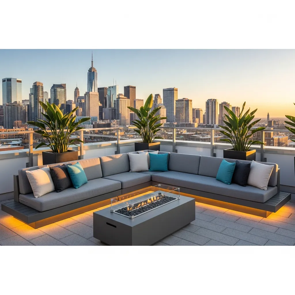 1. Comfortable Sectional Seating